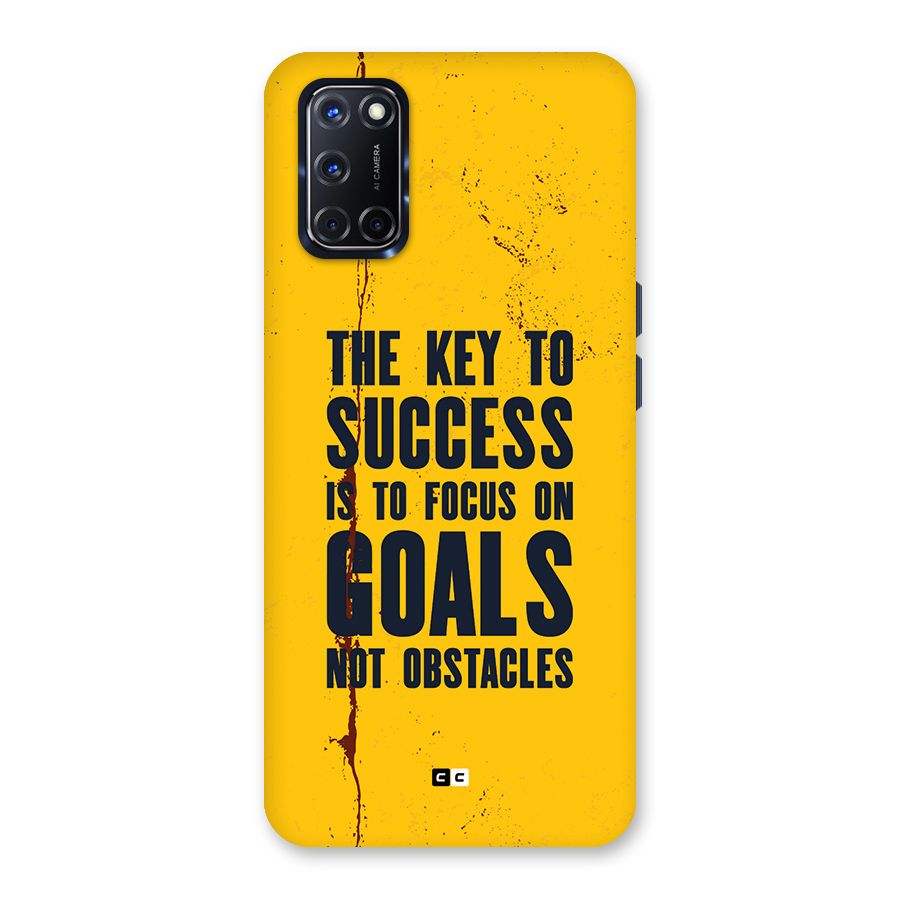 Goals Not Obstacles Back Case for Oppo A52