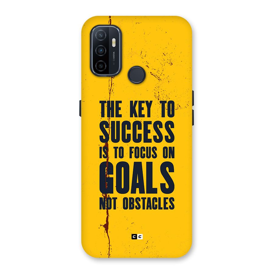 Goals Not Obstacles Back Case for Oppo A53