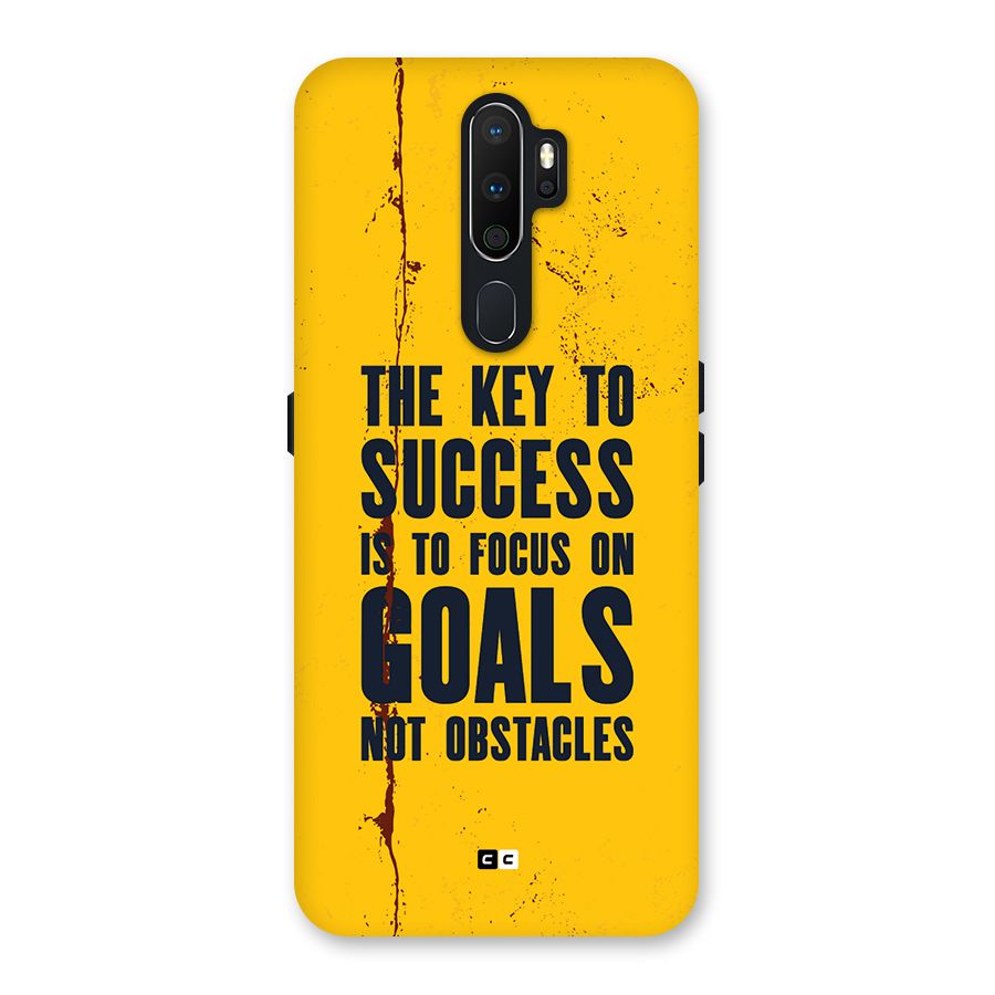 Goals Not Obstacles Back Case for Oppo A5 (2020)