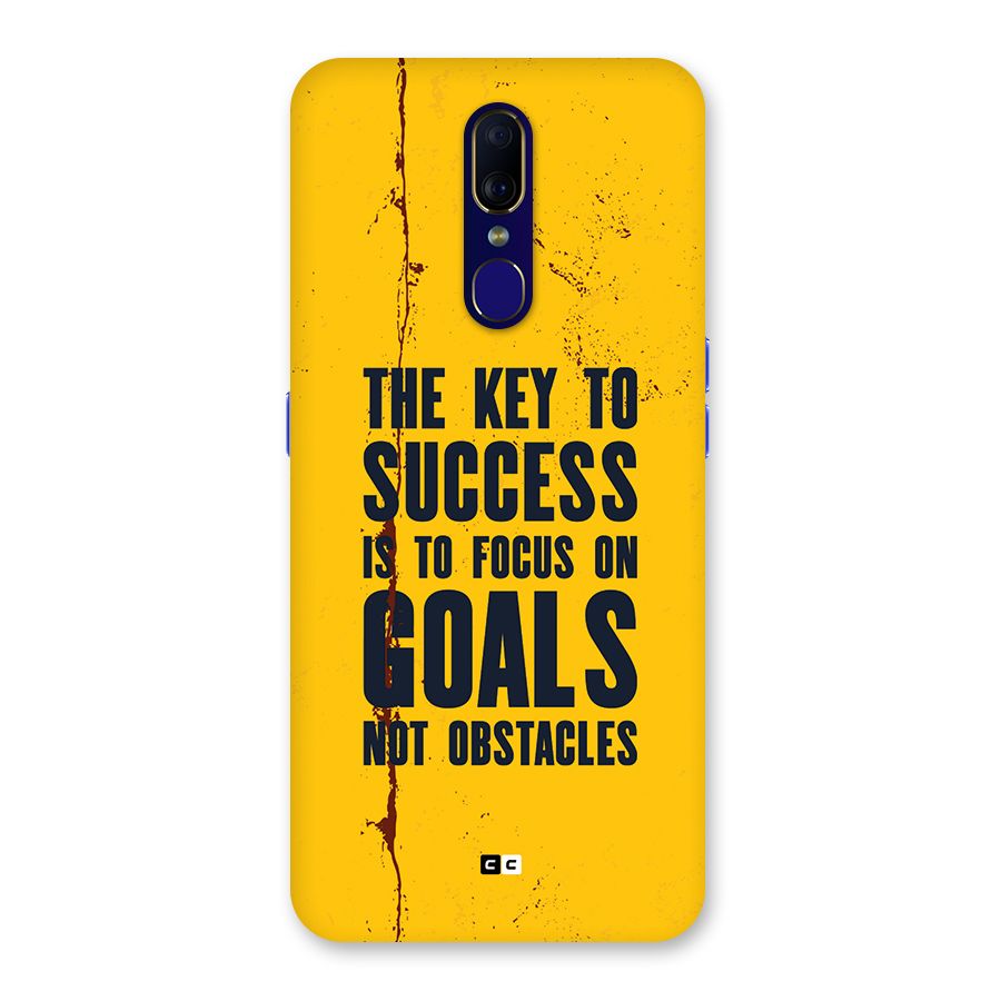 Goals Not Obstacles Back Case for Oppo A9