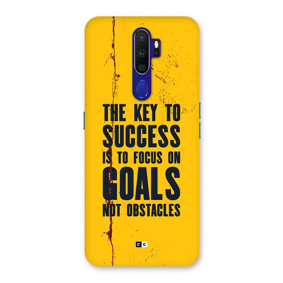 Goals Not Obstacles Back Case for Oppo A9 (2020)