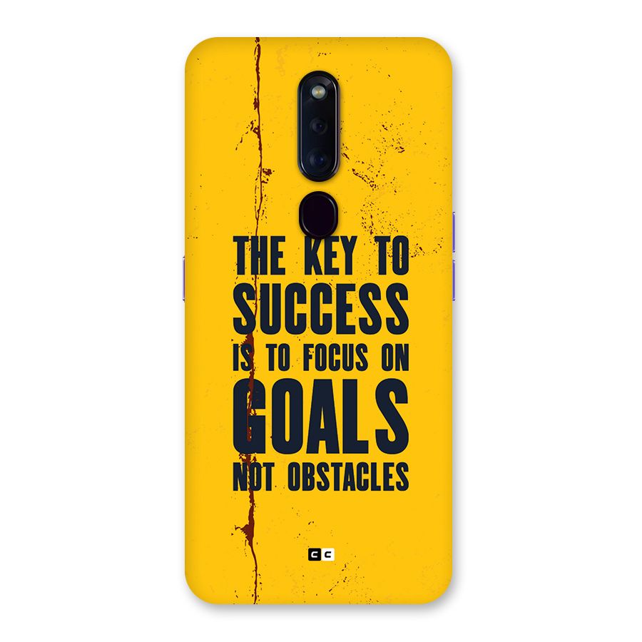 Goals Not Obstacles Back Case for Oppo F11 Pro
