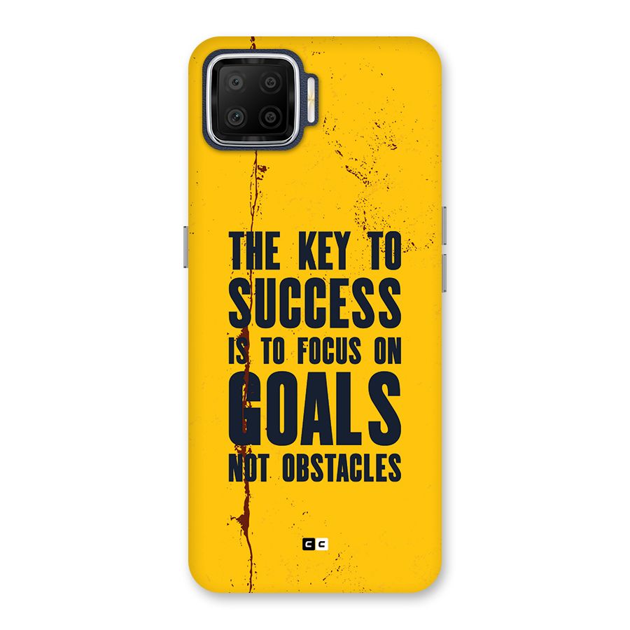 Goals Not Obstacles Back Case for Oppo F17