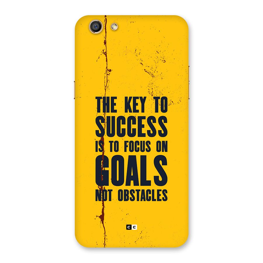 Goals Not Obstacles Back Case for Oppo F3