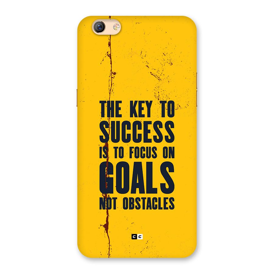 Goals Not Obstacles Back Case for Oppo F3 Plus