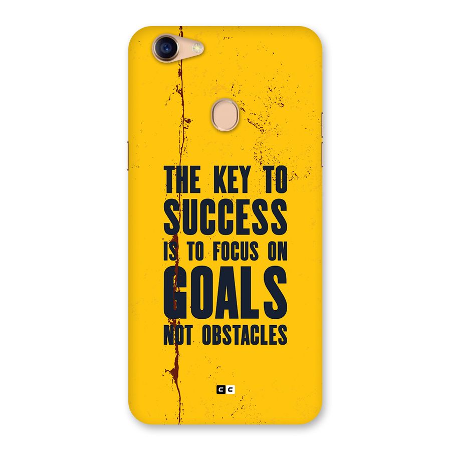 Goals Not Obstacles Back Case for Oppo F5