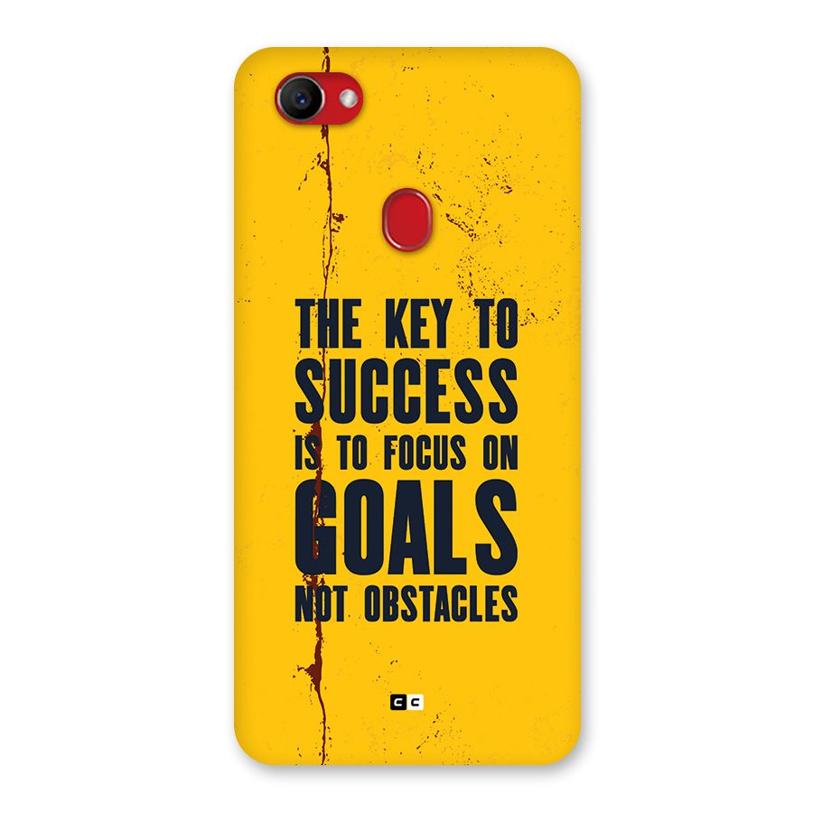 Goals Not Obstacles Back Case for Oppo F7