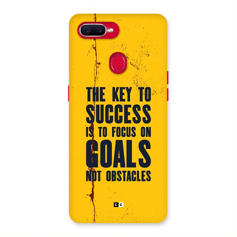 Goals Not Obstacles Back Case for Oppo F9 Pro