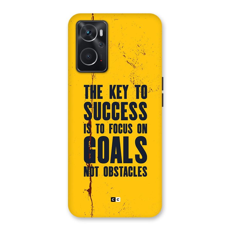 Goals Not Obstacles Back Case for Oppo K10 4G