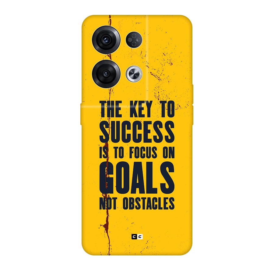 Goals Not Obstacles Back Case for Oppo Reno8 Pro 5G