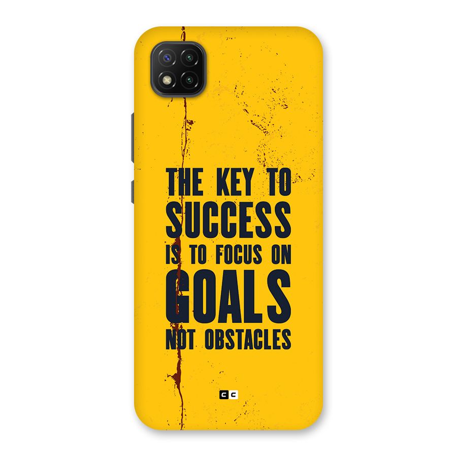 Goals Not Obstacles Back Case for Poco C3