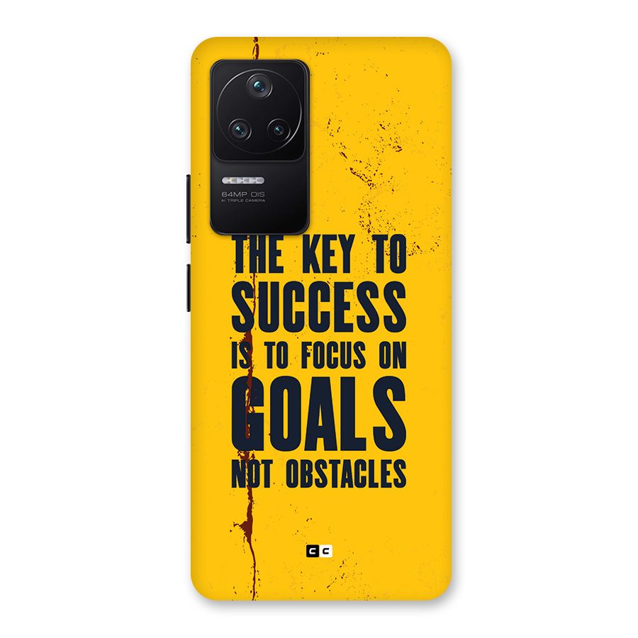 Goals Not Obstacles Back Case for Poco F4 5G