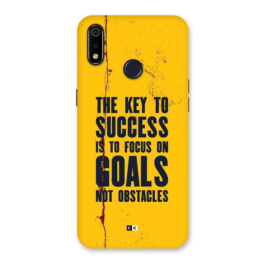 Goals Not Obstacles Back Case for Realme 3i