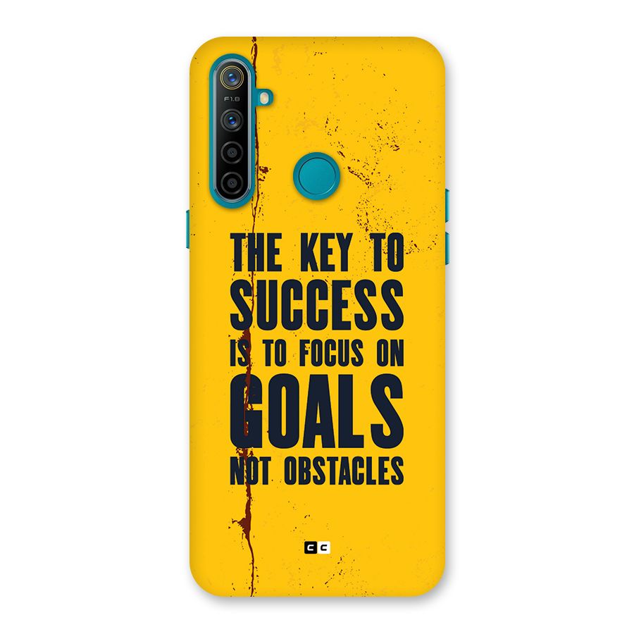 Goals Not Obstacles Back Case for Realme 5i