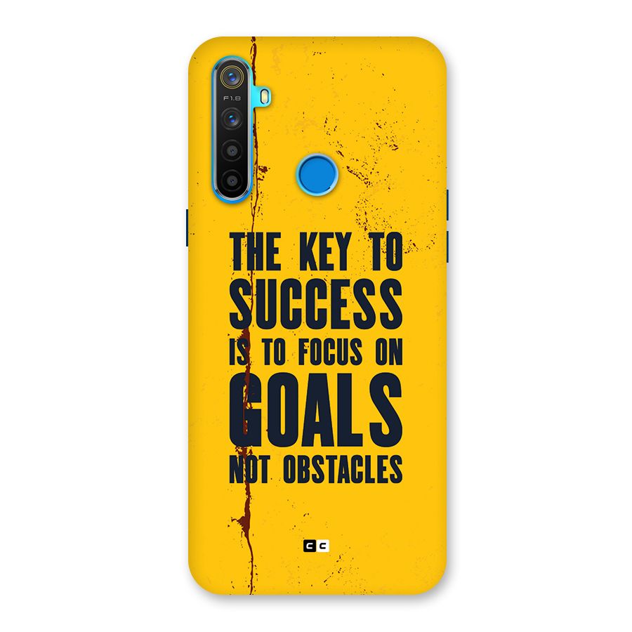 Goals Not Obstacles Back Case for Realme 5s