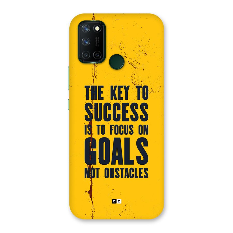 Goals Not Obstacles Back Case for Realme 7i