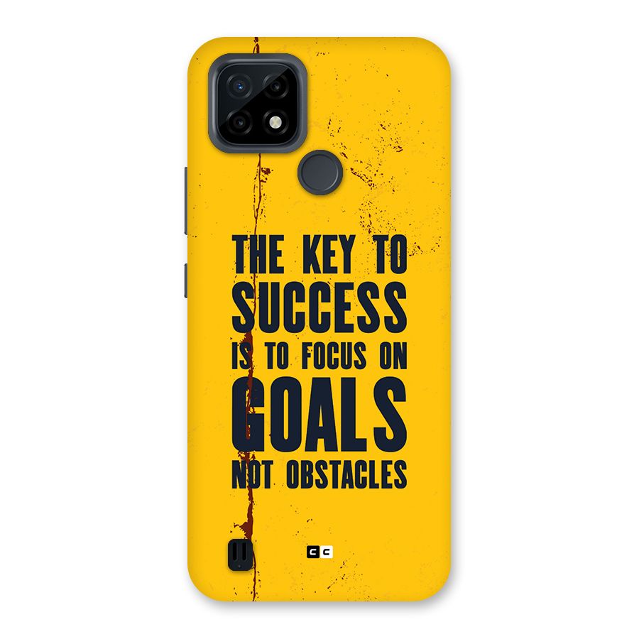 Goals Not Obstacles Back Case for Realme C21