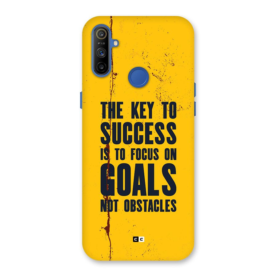 Goals Not Obstacles Back Case for Realme Narzo 10A