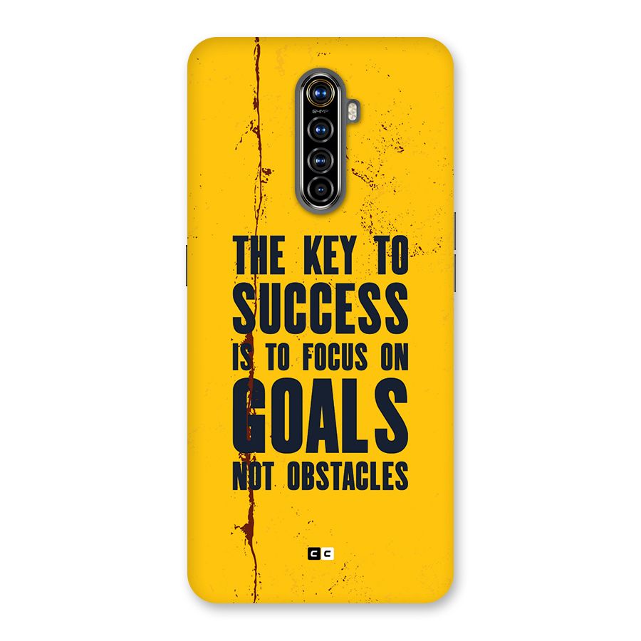 Goals Not Obstacles Back Case for Realme X2 Pro