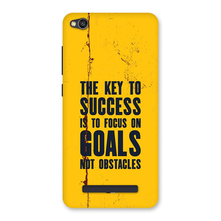 Goals Not Obstacles Back Case for Redmi 4A