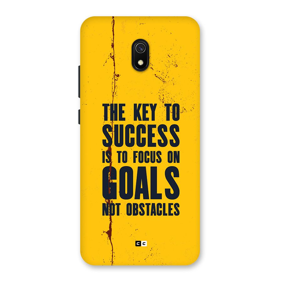 Goals Not Obstacles Back Case for Redmi 8A