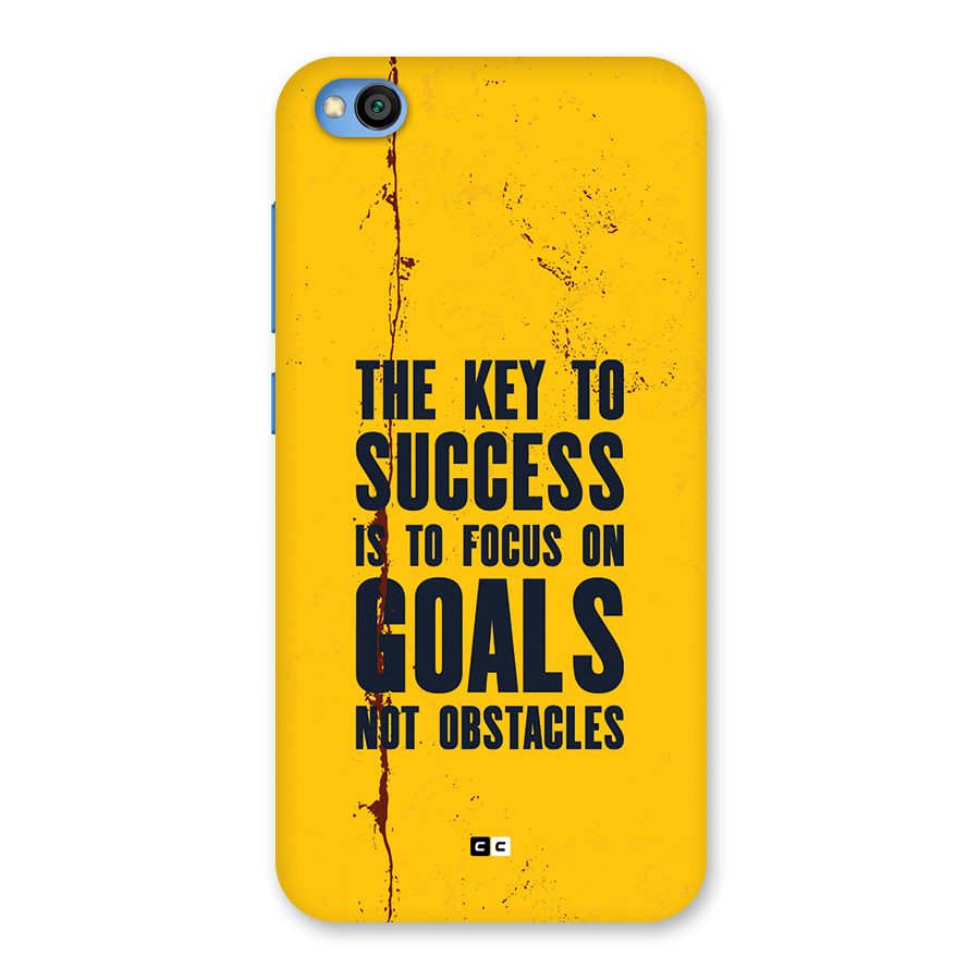 Goals Not Obstacles Back Case for Redmi Go