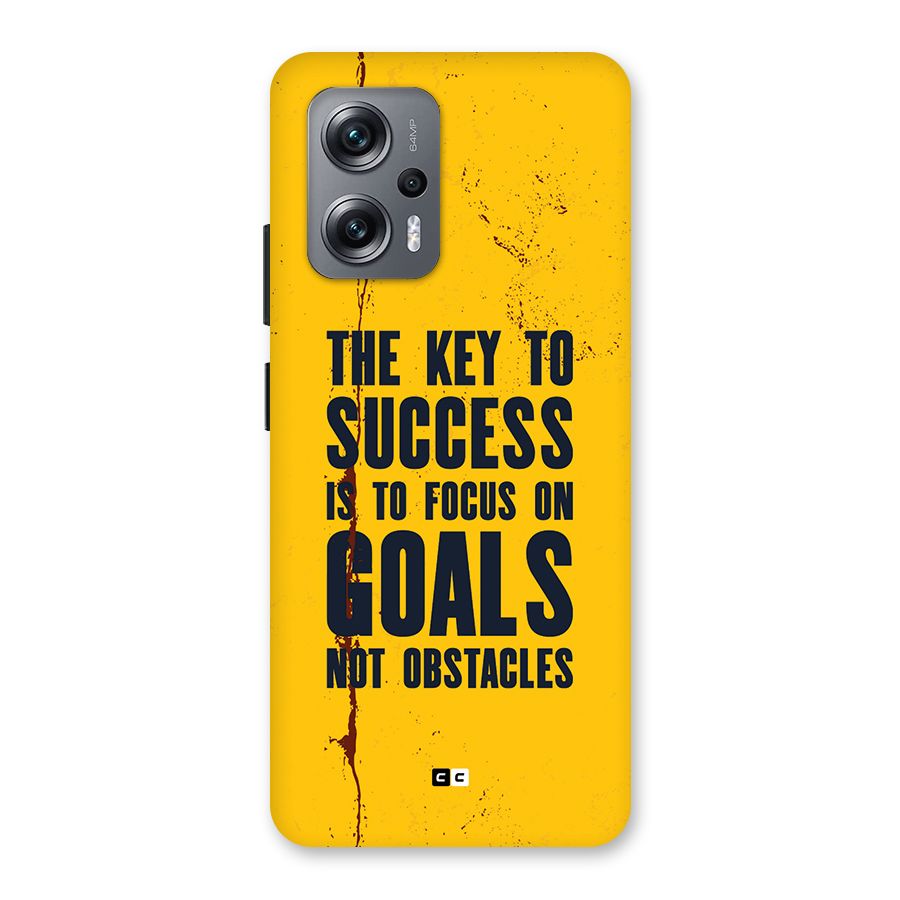 Goals Not Obstacles Back Case for Redmi K50i
