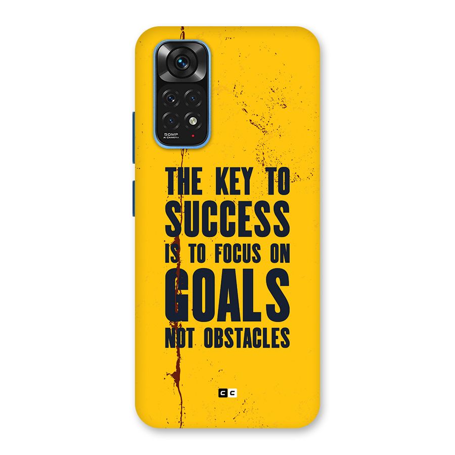 Goals Not Obstacles Back Case for Redmi Note 11S