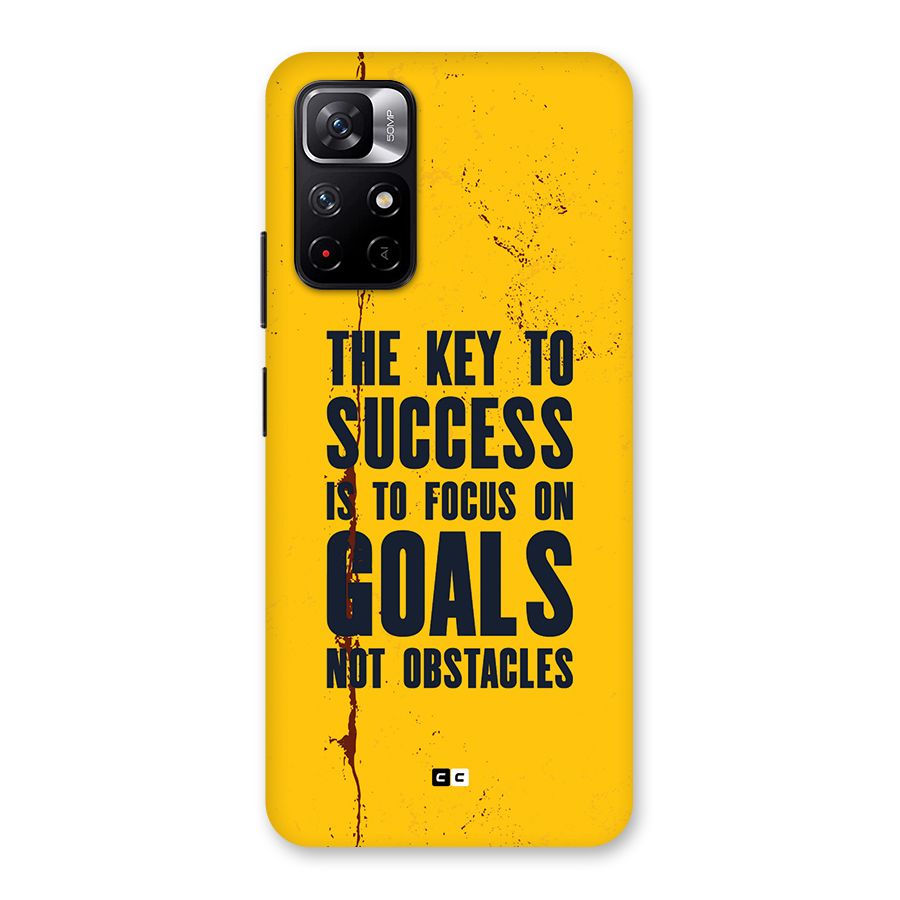 Goals Not Obstacles Back Case for Redmi Note 11T 5G