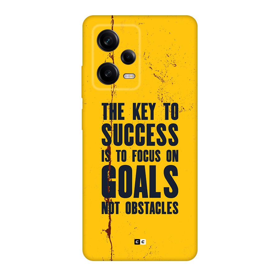 Goals Not Obstacles Back Case for Redmi Note 12 Pro