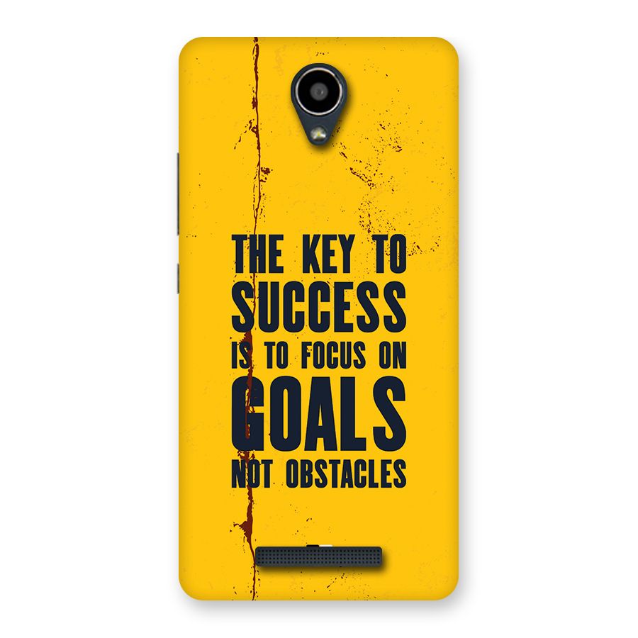 Goals Not Obstacles Back Case for Redmi Note 2