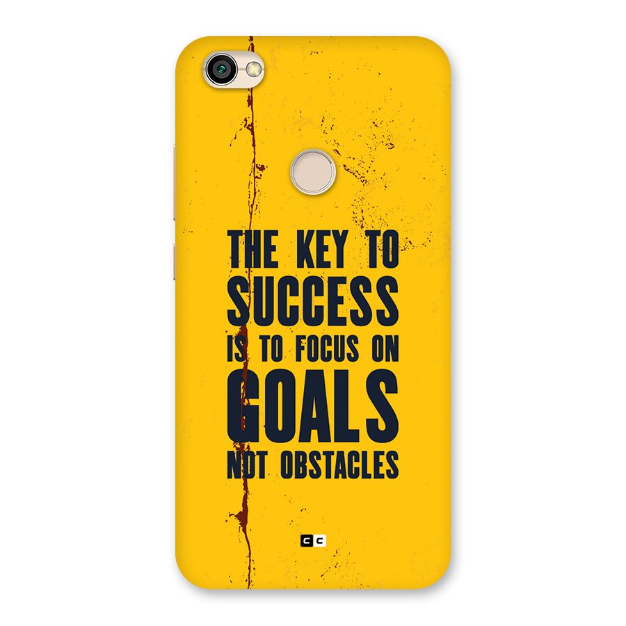 Goals Not Obstacles Back Case for Redmi Y1 2017