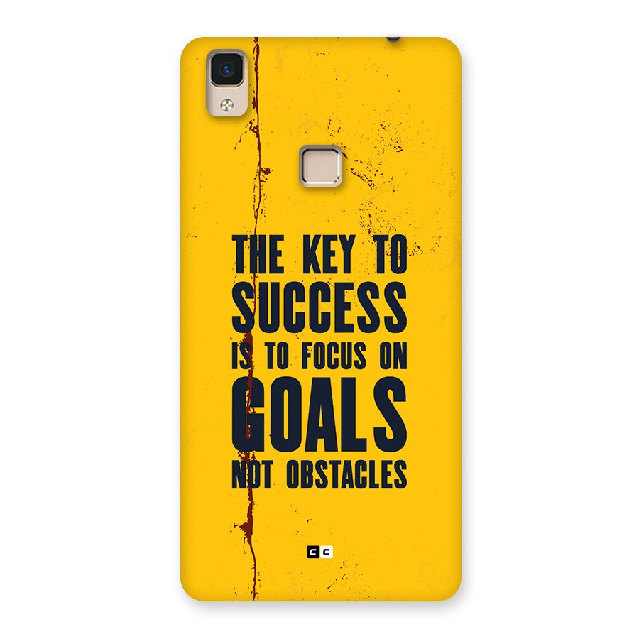 Goals Not Obstacles Back Case for V3 Max