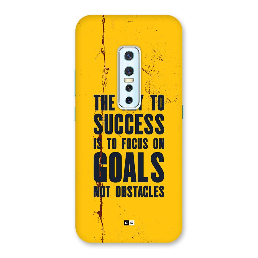 Goals Not Obstacles Back Case for Vivo V17 Pro