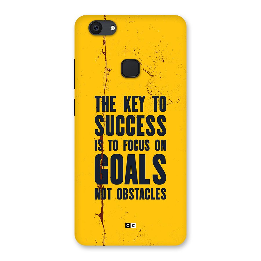 Goals Not Obstacles Back Case for Vivo V7 Plus