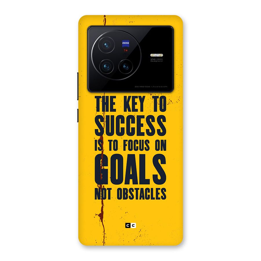 Goals Not Obstacles Back Case for Vivo X80