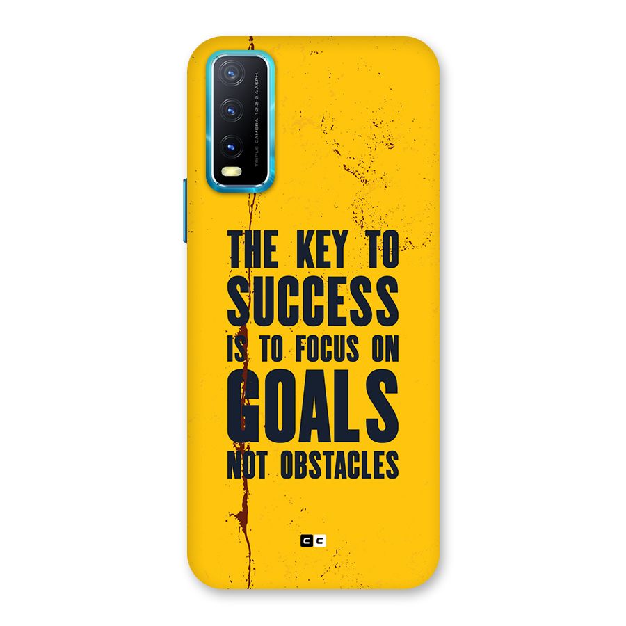 Goals Not Obstacles Back Case for Vivo Y20