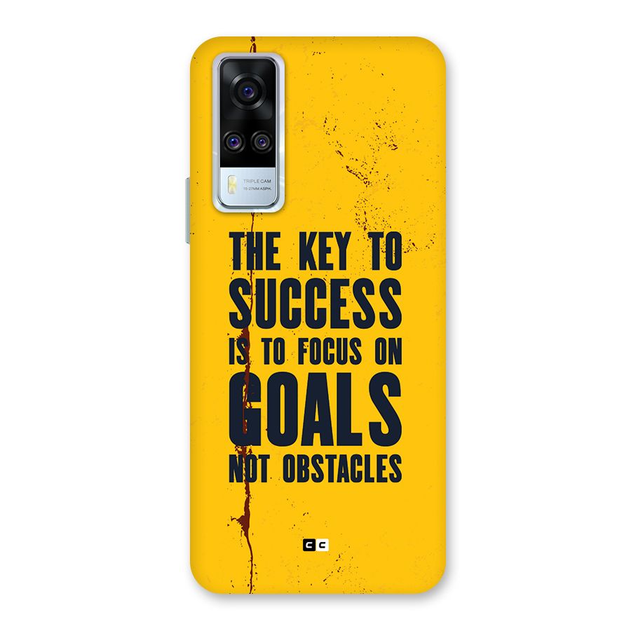 Goals Not Obstacles Back Case for Vivo Y31