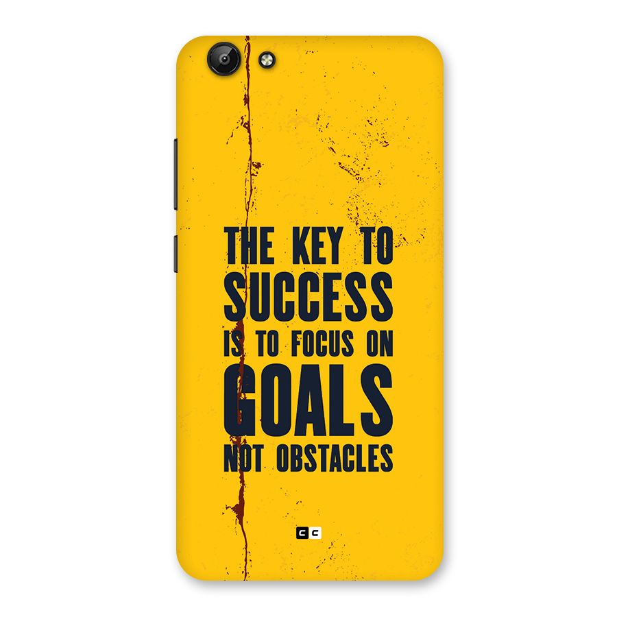 Goals Not Obstacles Back Case for Vivo Y69