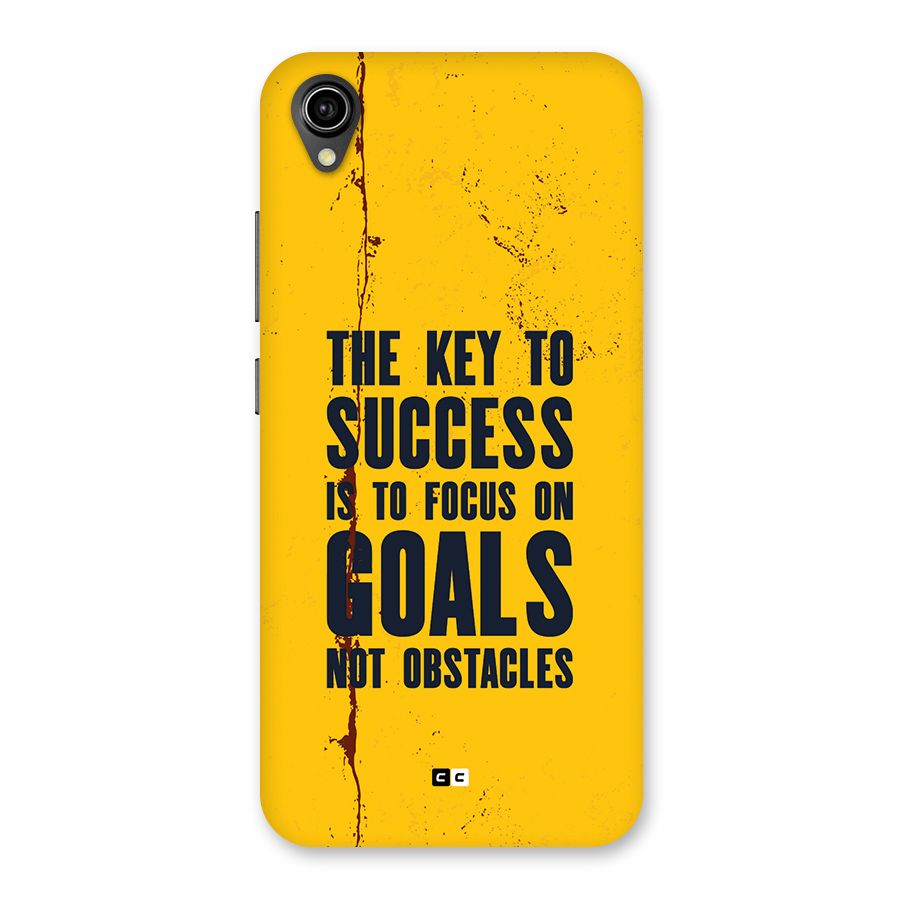 Goals Not Obstacles Back Case for Vivo Y90