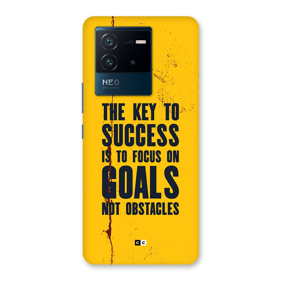 Goals Not Obstacles Back Case for Vivo iQOO Neo 6 5G