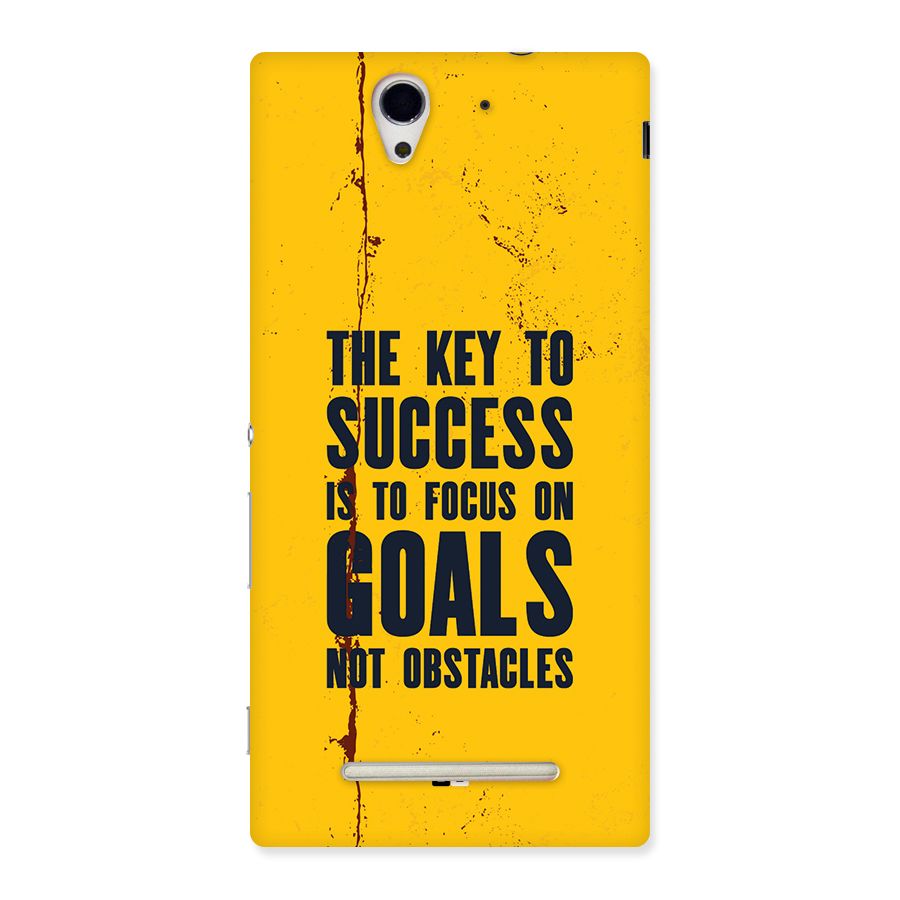 Goals Not Obstacles Back Case for Xperia C3