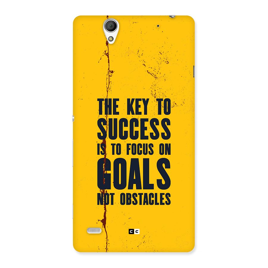 Goals Not Obstacles Back Case for Xperia C4