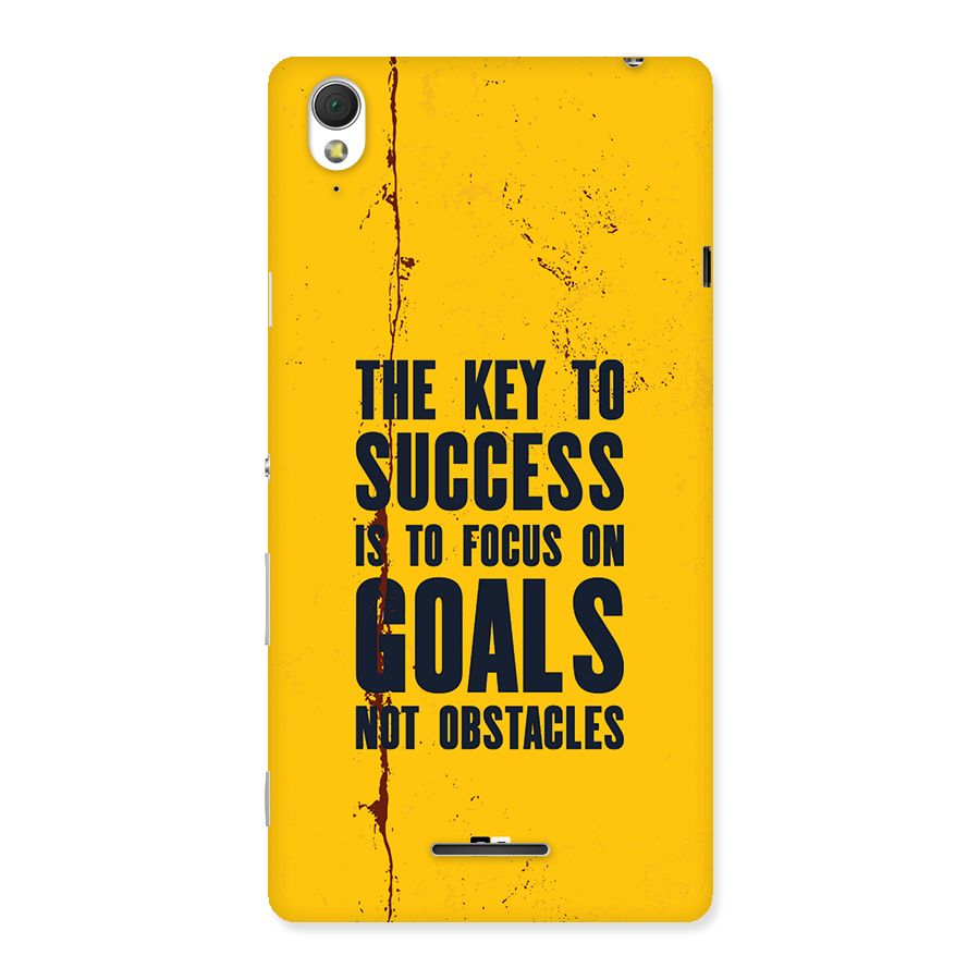 Goals Not Obstacles Back Case for Xperia T3