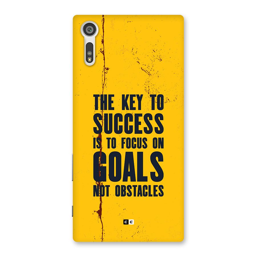 Goals Not Obstacles Back Case for Xperia XZ