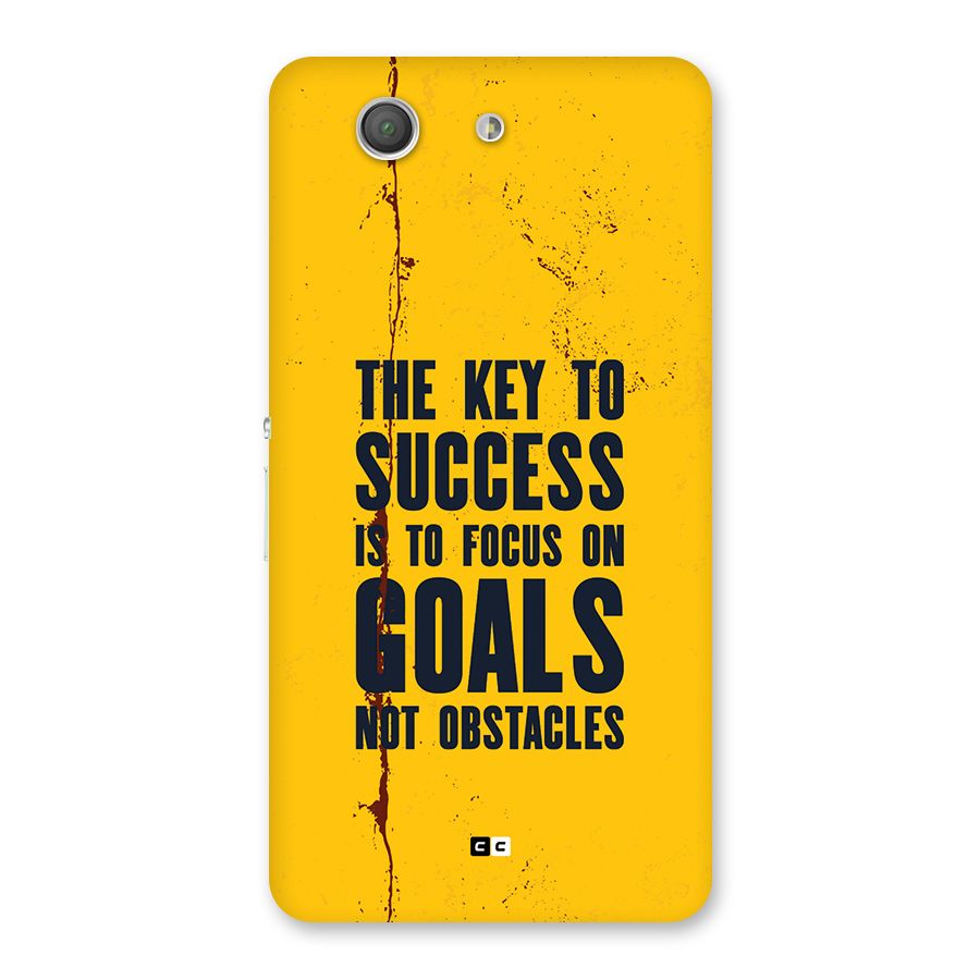 Goals Not Obstacles Back Case for Xperia Z3 Compact