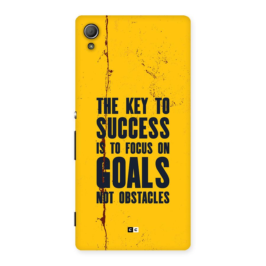 Goals Not Obstacles Back Case for Xperia Z3 Plus