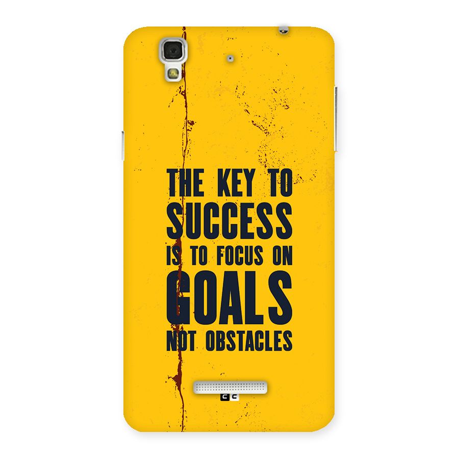 Goals Not Obstacles Back Case for YU Yureka Plus