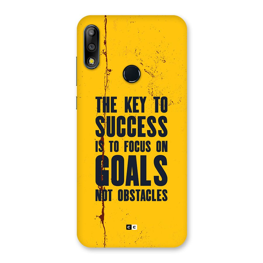 Goals Not Obstacles Back Case for Zenfone Max Pro M2