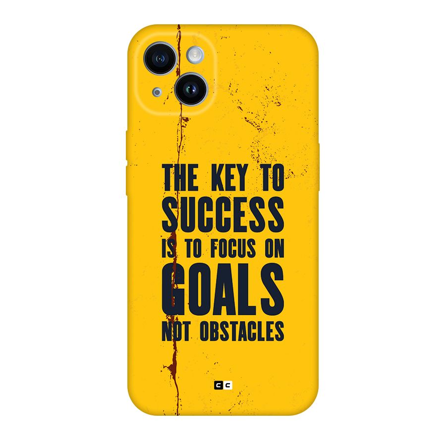 Goals Not Obstacles Back Case for iPhone 14
